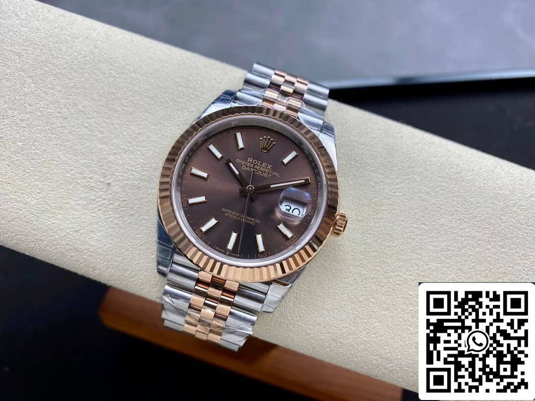 Rolex Datejust M126331-0002 1:1 Meilleure édition VS Cadran marron d'usine