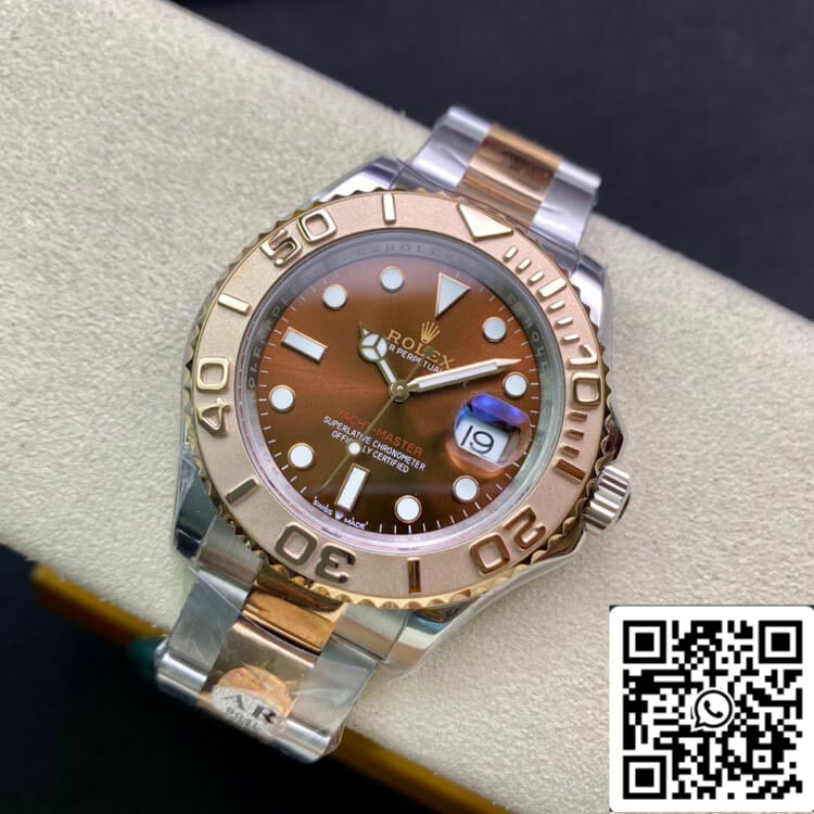 Rolex Yacht-Master 40 mm 116621 AR Factory 1:1 Meilleure édition suisse ETA2824 Cadran marron