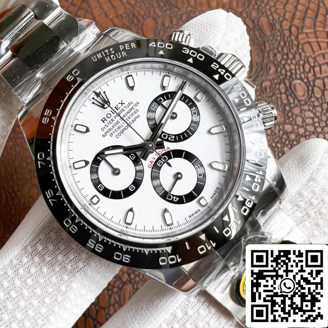 Rolex Daytona M116500LN-0001 1:1 Meilleure édition BT Factory Cadran blanc