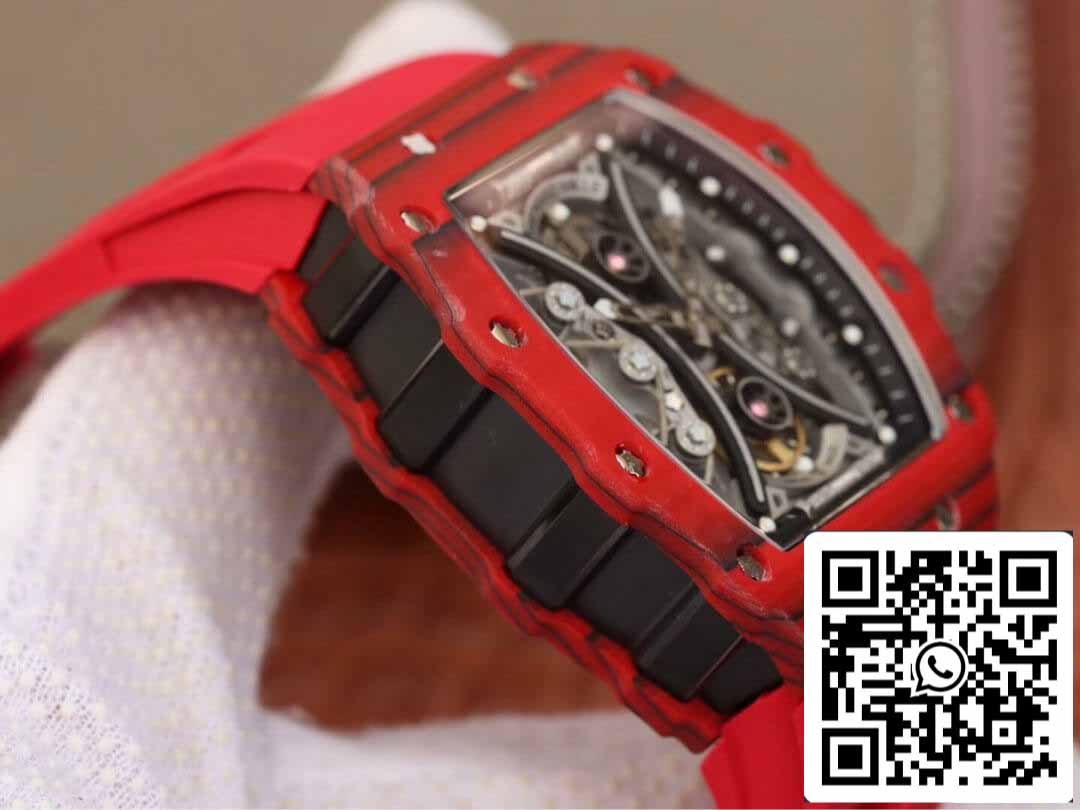 Richard Mille RM53-01 1:1 Best Edition KV Factory Red TPT Carbon Fiber