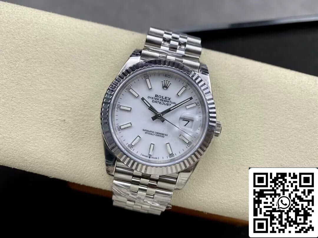 Rolex Datejust M126334-0010 1:1 Best Edition VS Factory Weißes Zifferblatt