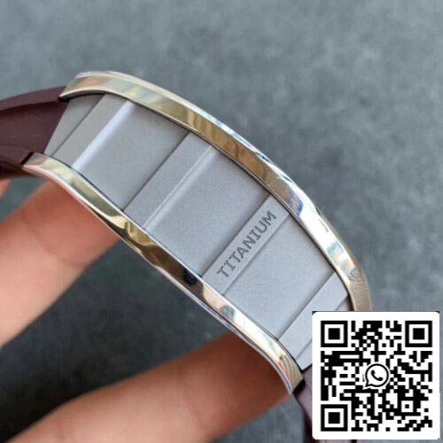 Richard Mille RM11 1:1 Best Edition KV Factory Titanium Brown Strap