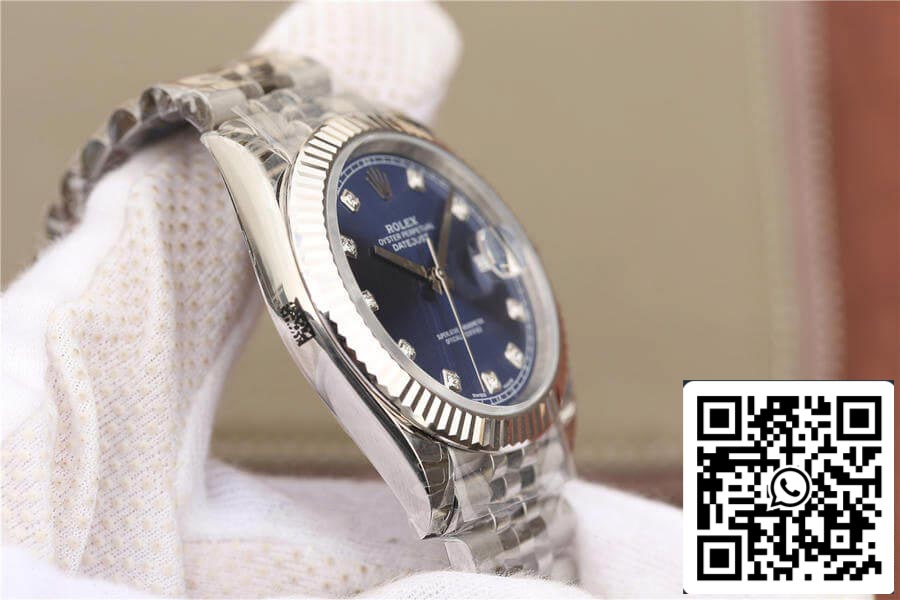 Rolex Datejust M126334-0016 1:1 Meilleure édition EW Factory Cadran bleu diamant