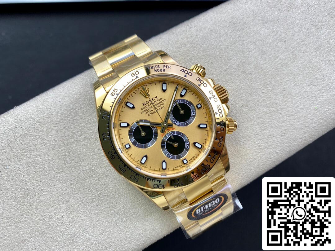 Rolex Daytona M116508-0014 1: 1 Meilleure édition BT Factory Cadran Champagne