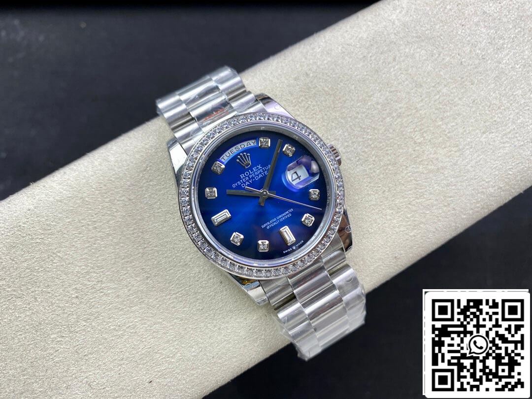 Rolex Day Date M128396TBR-0008 36MM 1:1 Meilleure édition GM Factory Lunette en diamant