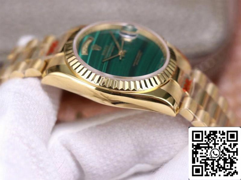 Rolex Day Date President 18238 1:1 Meilleure édition Cadran vert malachite Mouvement suisse