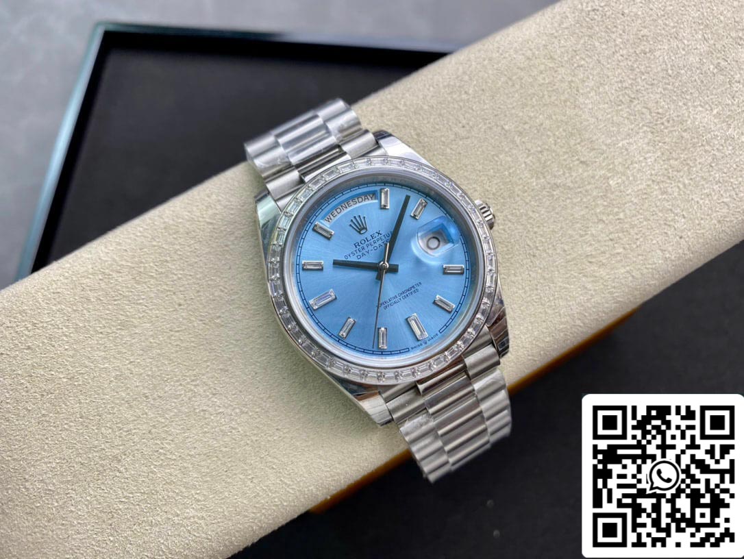 Rolex Day Date 228396TBR 1:1 Best Edition EW Factory Light Blue Dial