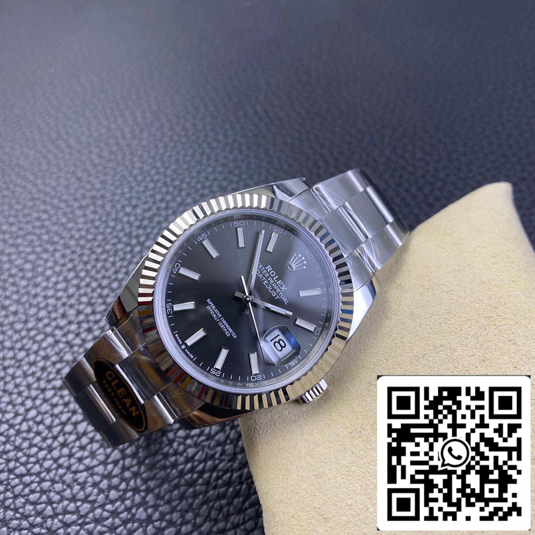 Rolex Datejust M126334-0013 1:1 Best Edition Clean Factory Graues Zifferblatt