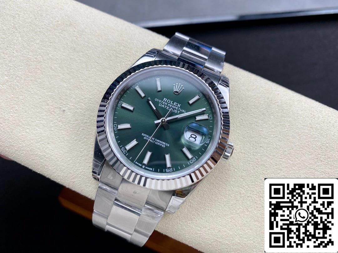 Rolex Datejust M126334-0028 41mm Oyster Strap VS Factory Green Dial