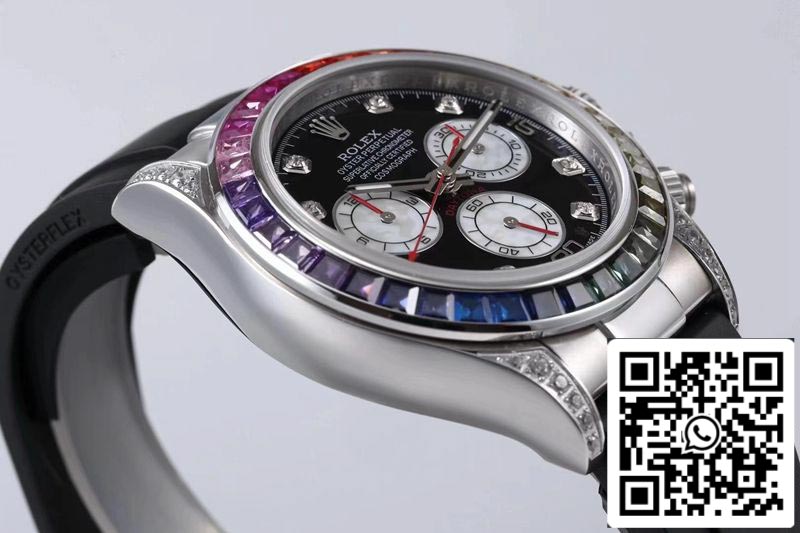 Rolex Daytona 116599RBOW 1:1 Meilleure édition BL Factory Cadran noir Suisse ETA4130