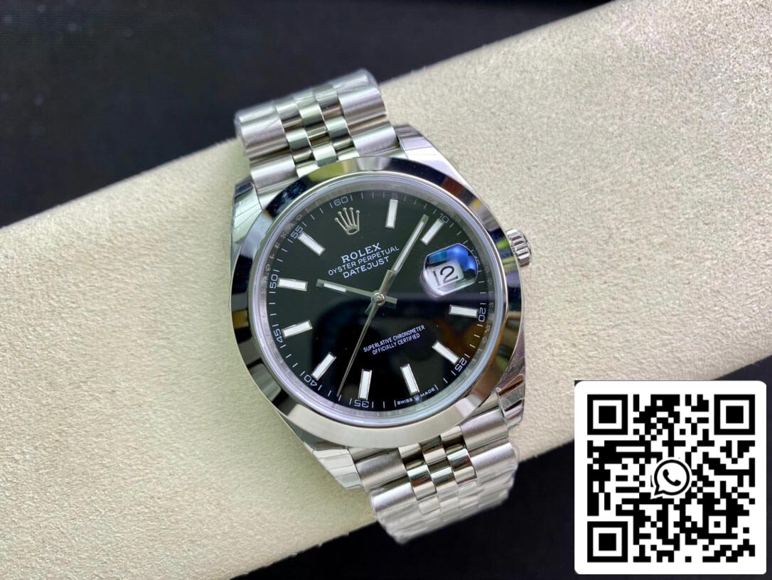 Rolex Datejust M126300-0012 1:1 Best Edition EW Factory Black Dial