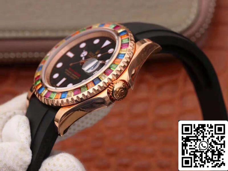 Rolex Yacht-Master 116695 Noob Factory 1:1 Meilleure édition suisse ETA2824 Cadran noir