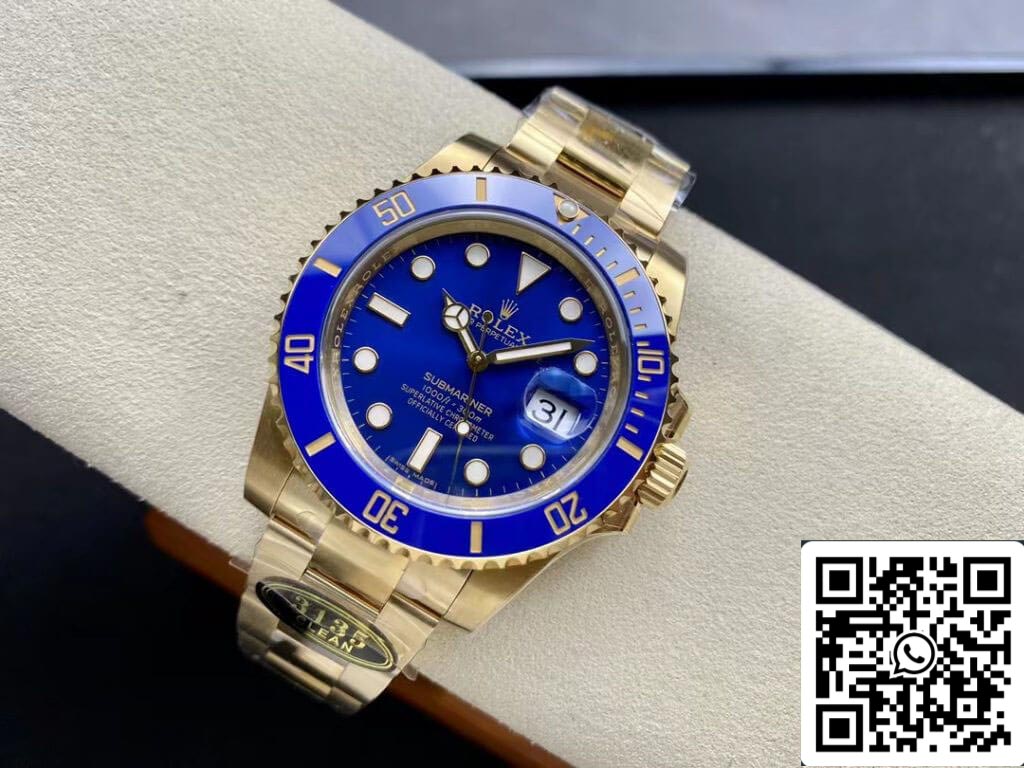 Rolex Submariner M116618LB-0003 1:1 Meilleure édition Clean Factory Cadran bleu