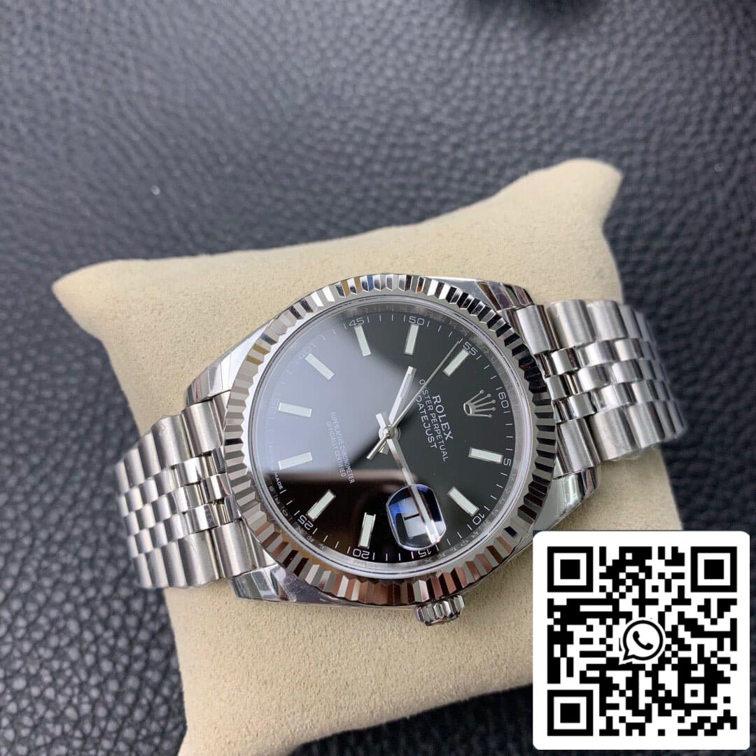 Rolex Datejust M126334-0018 1:1 Best Edition EW Factory Schwarzes Zifferblatt