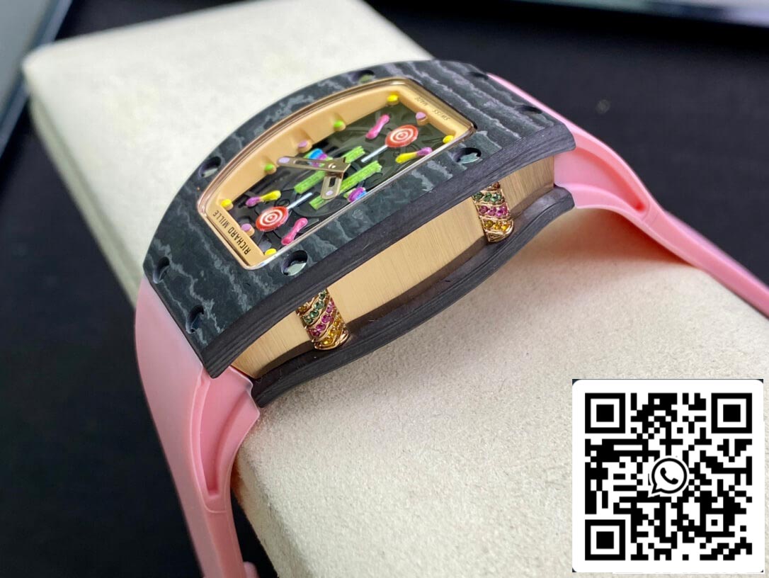 Richard Mille RM-07 Bon Bon 1:1 Best Edition RM Factory Pink Strap