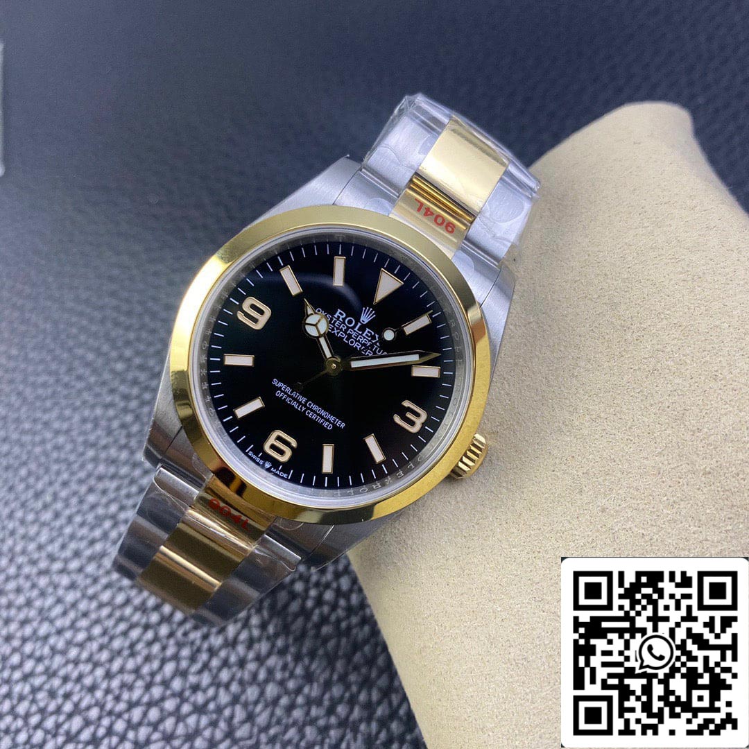 Rolex Explorer M124273-0001 1:1 Meilleure édition EW Factory Or jaune