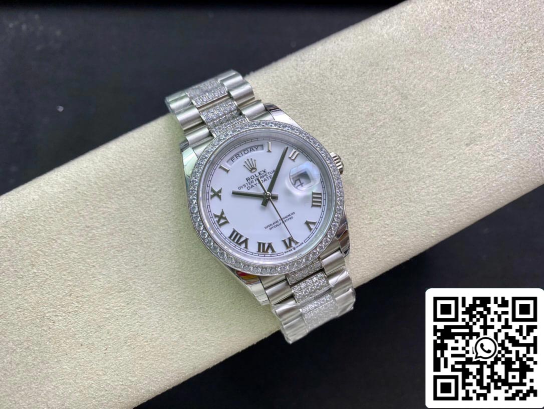 Rolex Day Date M128349RBR-0026 1:1 Best Edition EW Factory White Dial