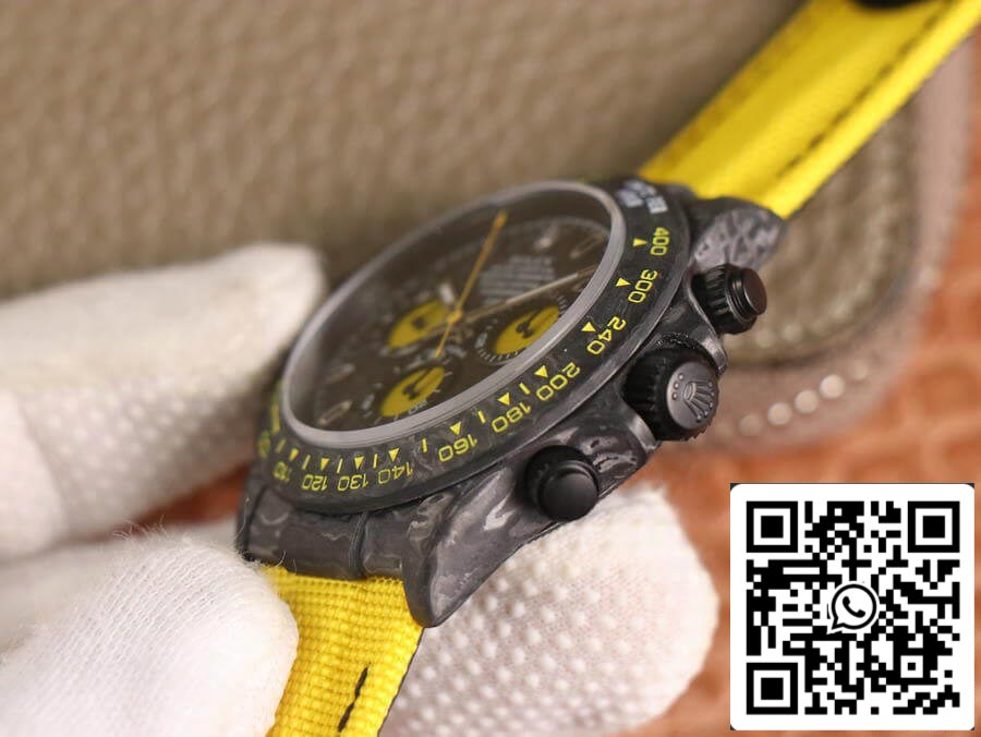 Rolex Daytona Diw Retrofit Version 1:1 Meilleure édition WWF Factory Cadran en fibre de carbone