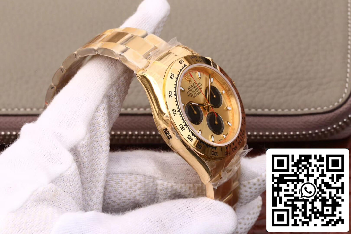 Rolex Daytona 116508 1:1 Meilleure édition JH Factory Or jaune Noir Chronographe