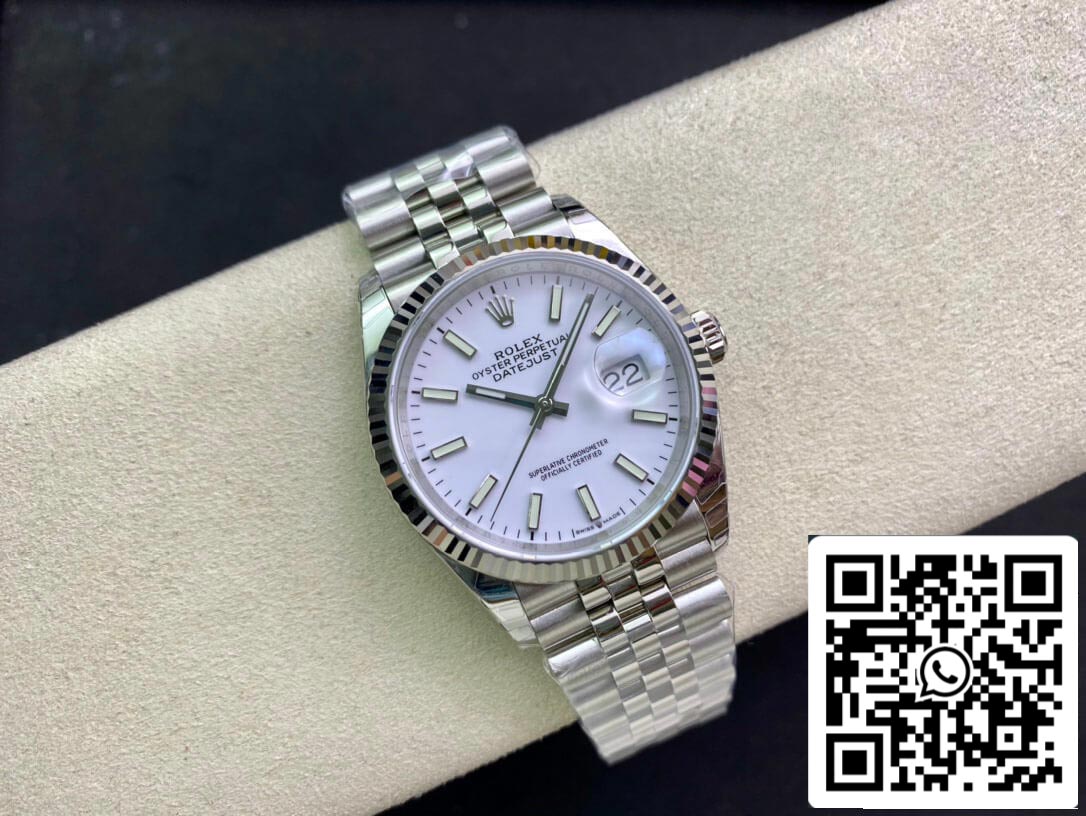 Rolex Datejust 36MM 1:1 Best Edition EW Factory White Dial