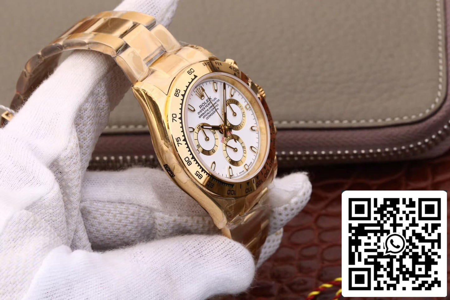 Rolex Daytona Cosmograph M116508-0001 1:1 Meilleure édition JH Factory Cadran blanc