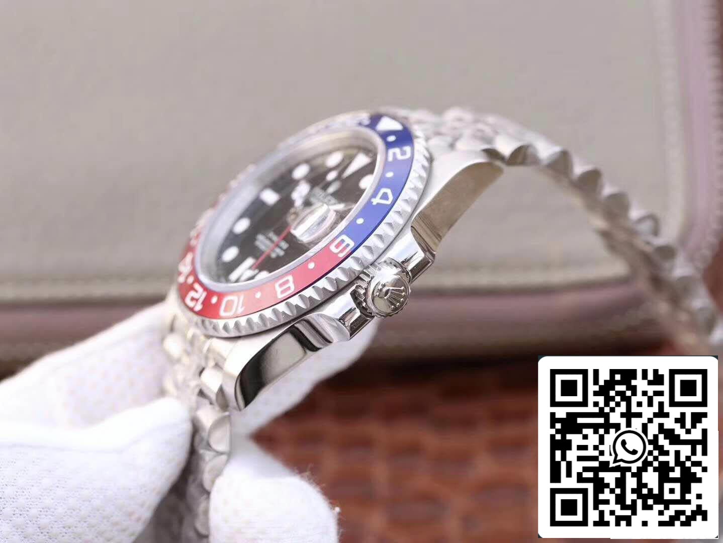 Rolex GMT-Master II 126710BLRO GM Factory 1:1 Meilleure édition suisse ETA2836 Cadran noir