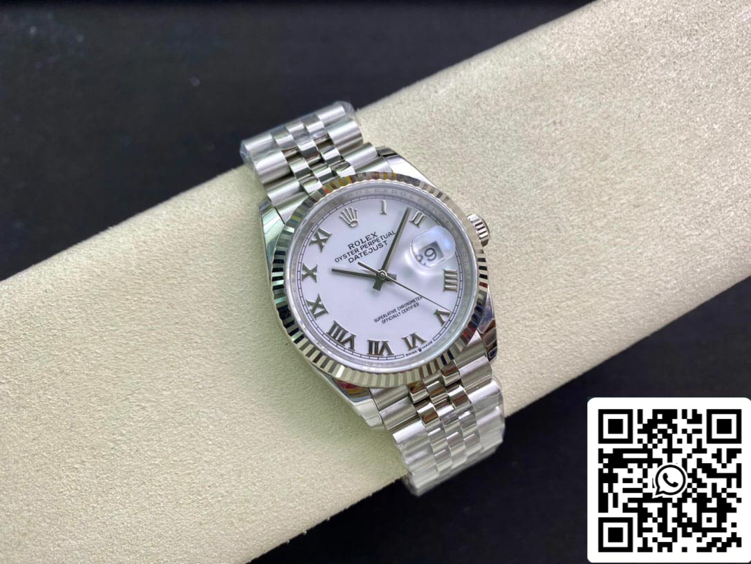 Rolex Datejust M126234-0025 1:1 Meilleure édition EW Factory Cadran blanc