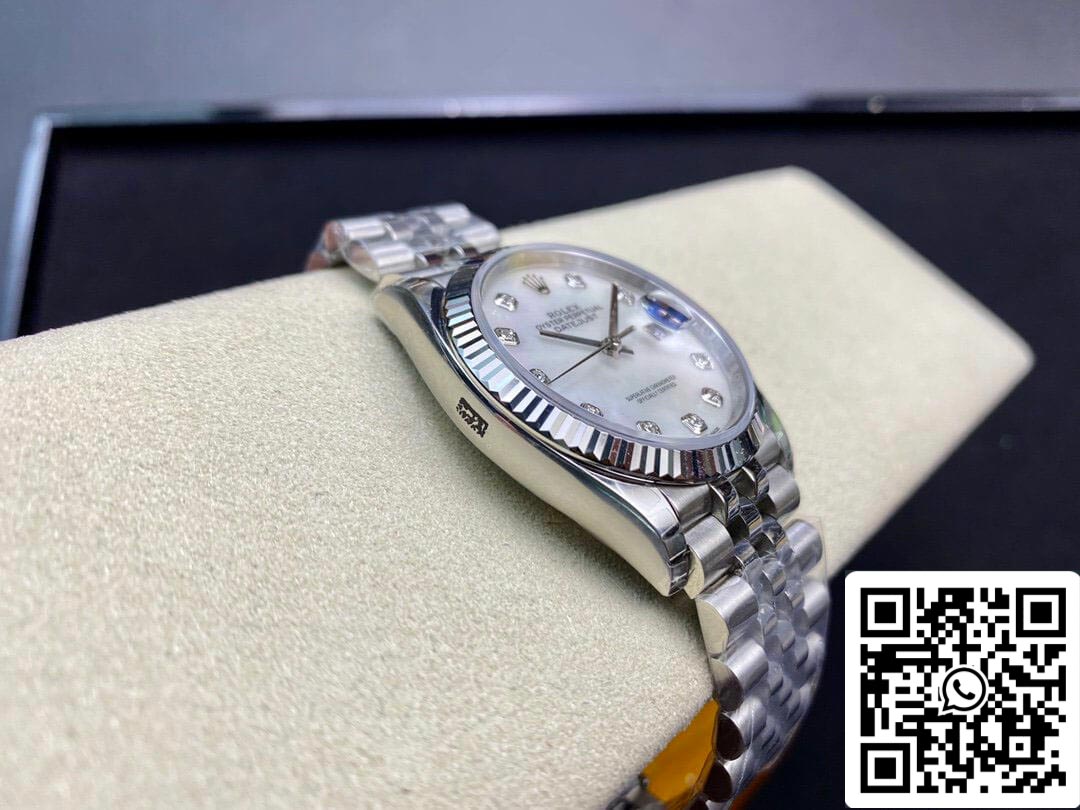 Rolex Datejust 178384-NG-63160 31MM 1:1 Meilleure édition EW Factory Cadran blanc argenté