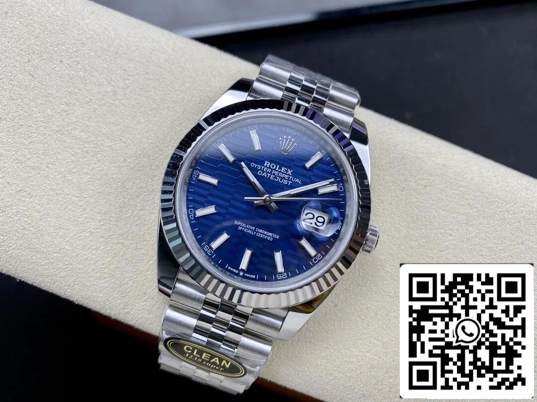 Rolex Datejust 41 menthe M126334-0032 1: 1 meilleure édition cadran bleu Clean Factory