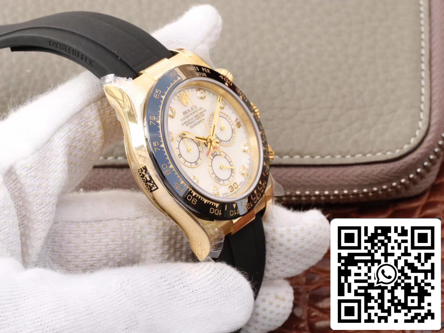 Rolex Daytona Cosmograph M116518ln-0037 1:1 Meilleure édition JH Factory V6 Boîtier en or jaune