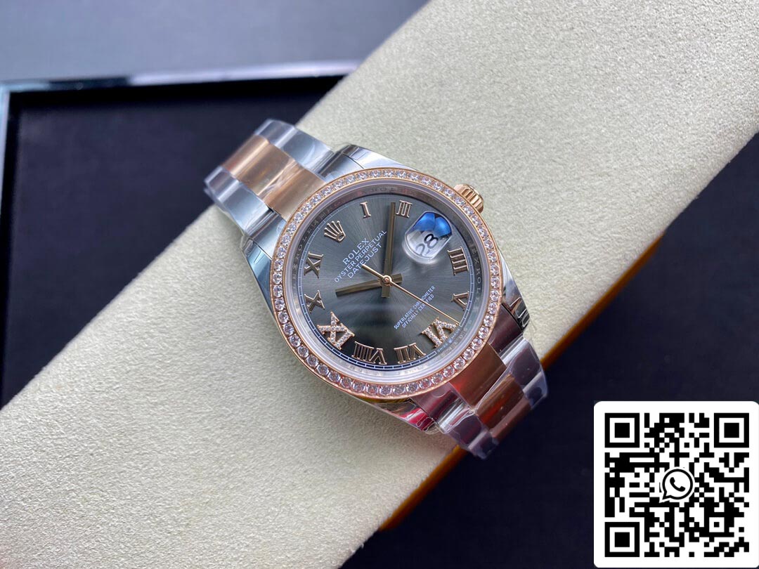 Rolex Datejust M126281RBR-0012 1:1 Meilleure édition EW Factory Cadran gris foncé