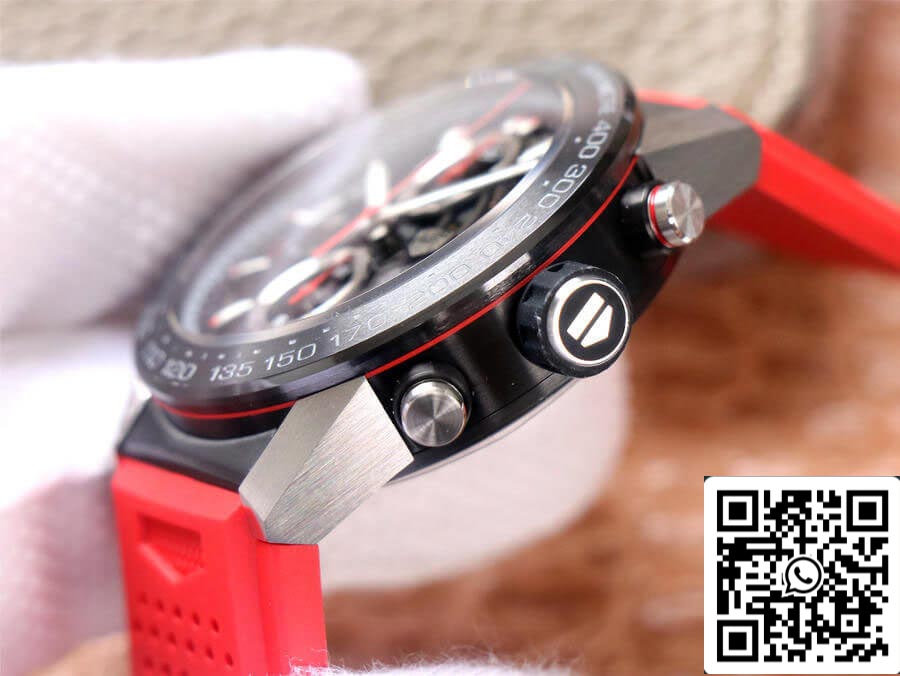 TAG Heuer Carrera CAR2A1Z.FT6050 1:1 Best Edition XF Factory Red Rubber Strap