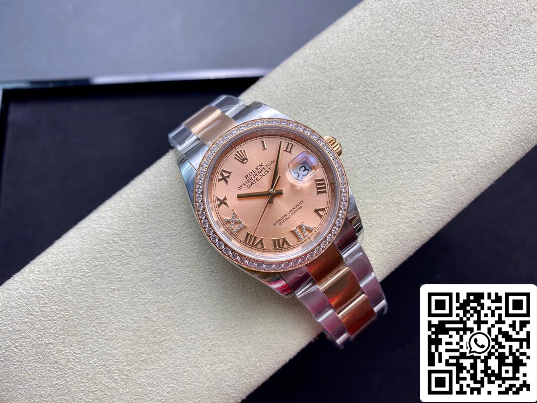 Rolex Datejust M126281RBR-0016 1:1 Best Edition EW Factory Pink Dial