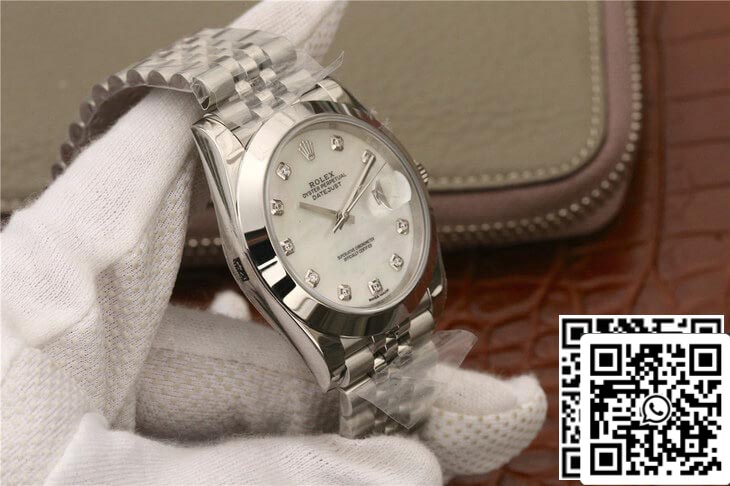 Rolex Datejust M126300 1:1 Meilleure édition EW Factory Cadran fritillaire blanc