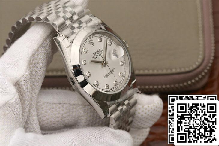 Rolex Datejust M126300 1:1 Meilleure édition EW Factory Cadran serti de diamants