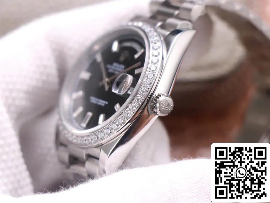 Rolex Day Date M228349RBR-0003 1:1 Meilleure édition EW Factory Cadran noir