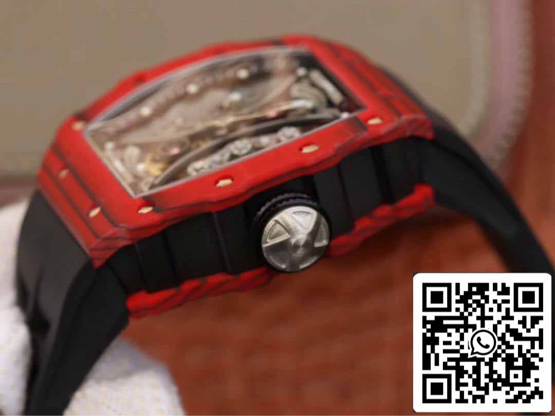 Richard Mille RM53-01 1:1 Best Edition KV Factory TPT Carbon Fiber Black Strap