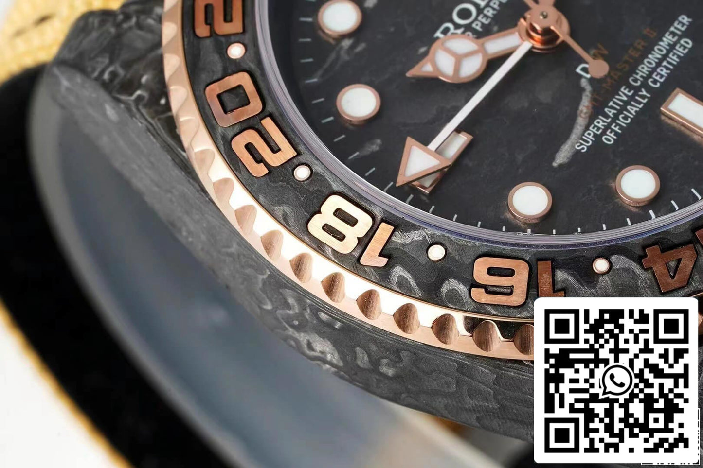 Rolex GMT-MASTER II Diw 1:1 Best Edition braunes Stoffarmband