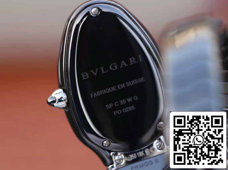 Bvlgari Srpenti Spiga 102735 1:1 Best Edition BV Factory Schwarzer Stahl Schweizer Quarzwerk