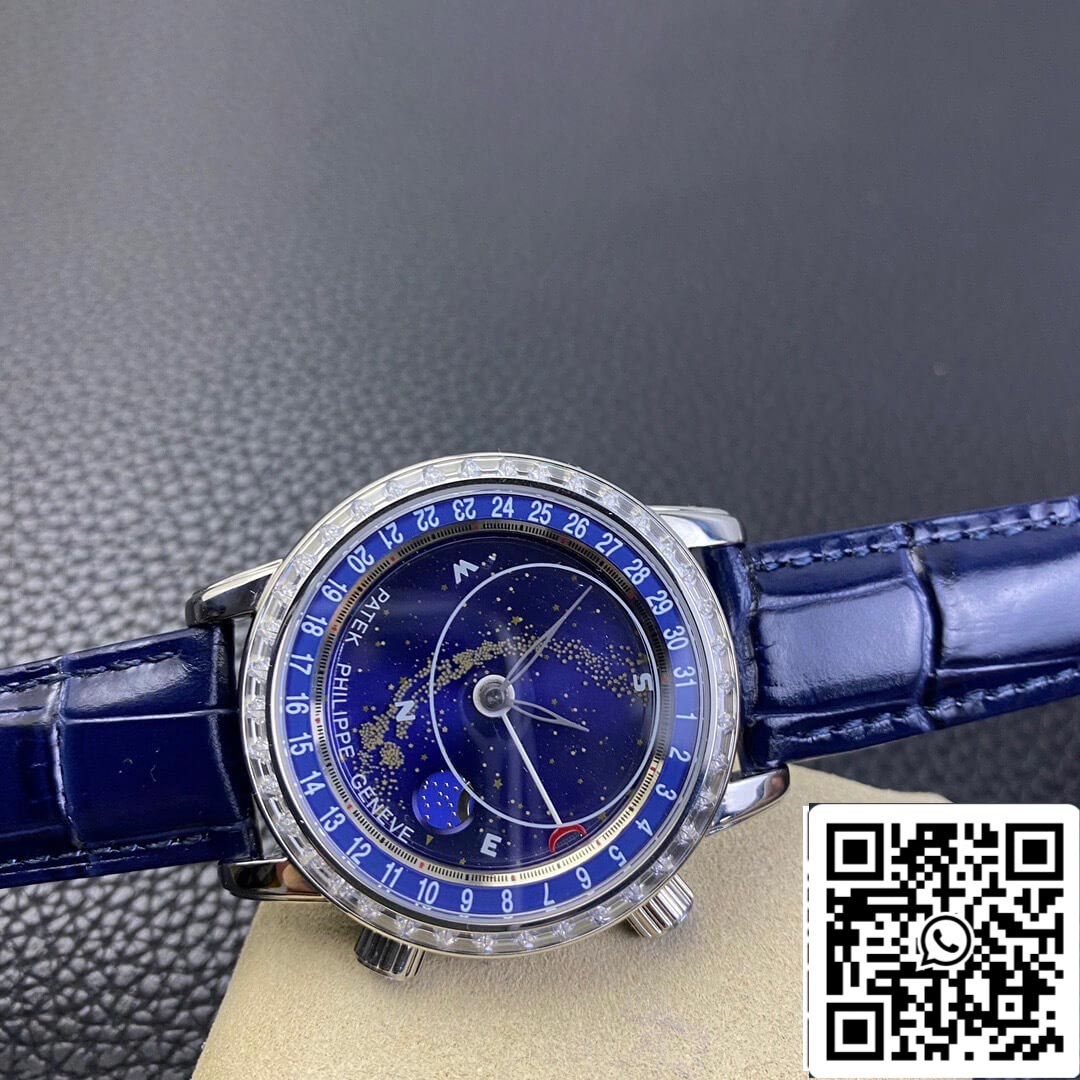 Patek Philippe Grand Complications 6104G-001 1:1 Best Edition AI Factory Sky Moon Blue Dial