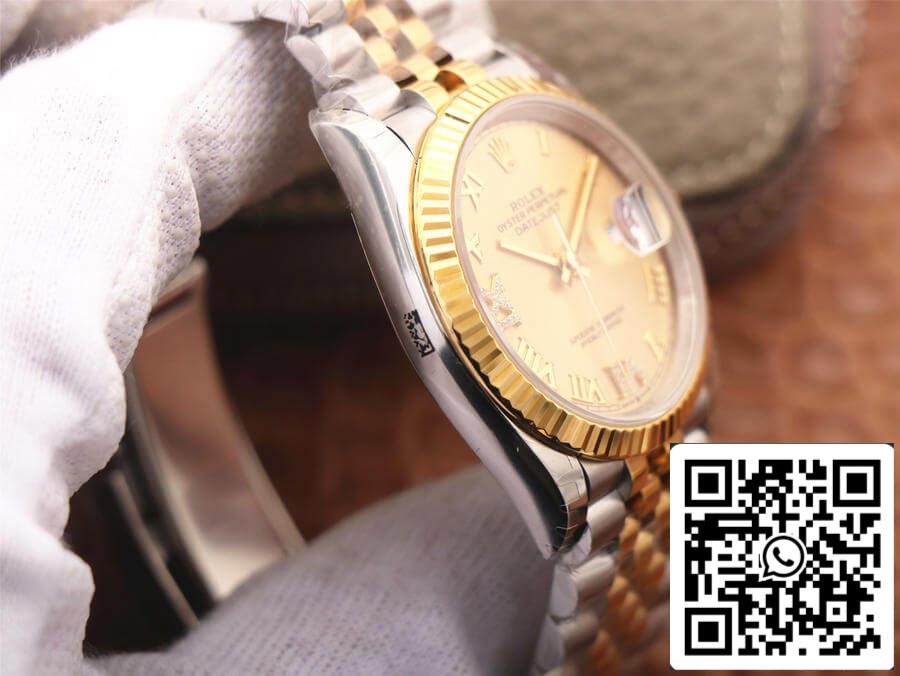 Rolex Datejust 126233 1:1 Best Edition EW Factory Gold Dial