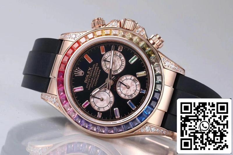 Rolex Daytona 116595RBOW 1:1 Meilleure édition BL Factory Or Rose Suisse ETA4130