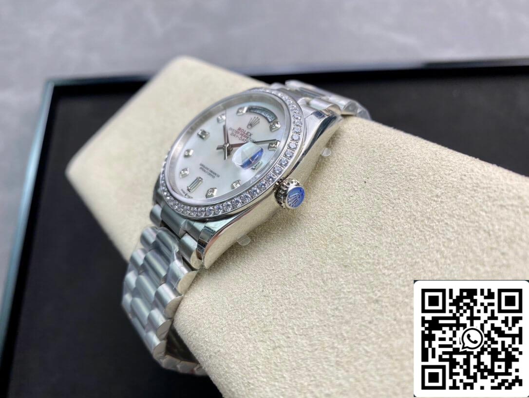 Rolex Day Date 128396TBR-0005 1:1 Best Edition EW Factory Fritillary Dial