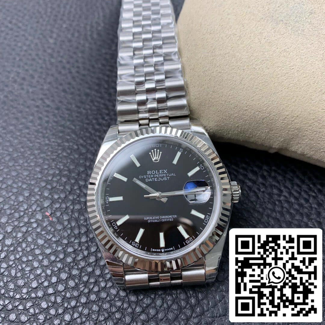 Rolex Datejust M126334-0018 1:1 Best Edition EW Factory Schwarzes Zifferblatt