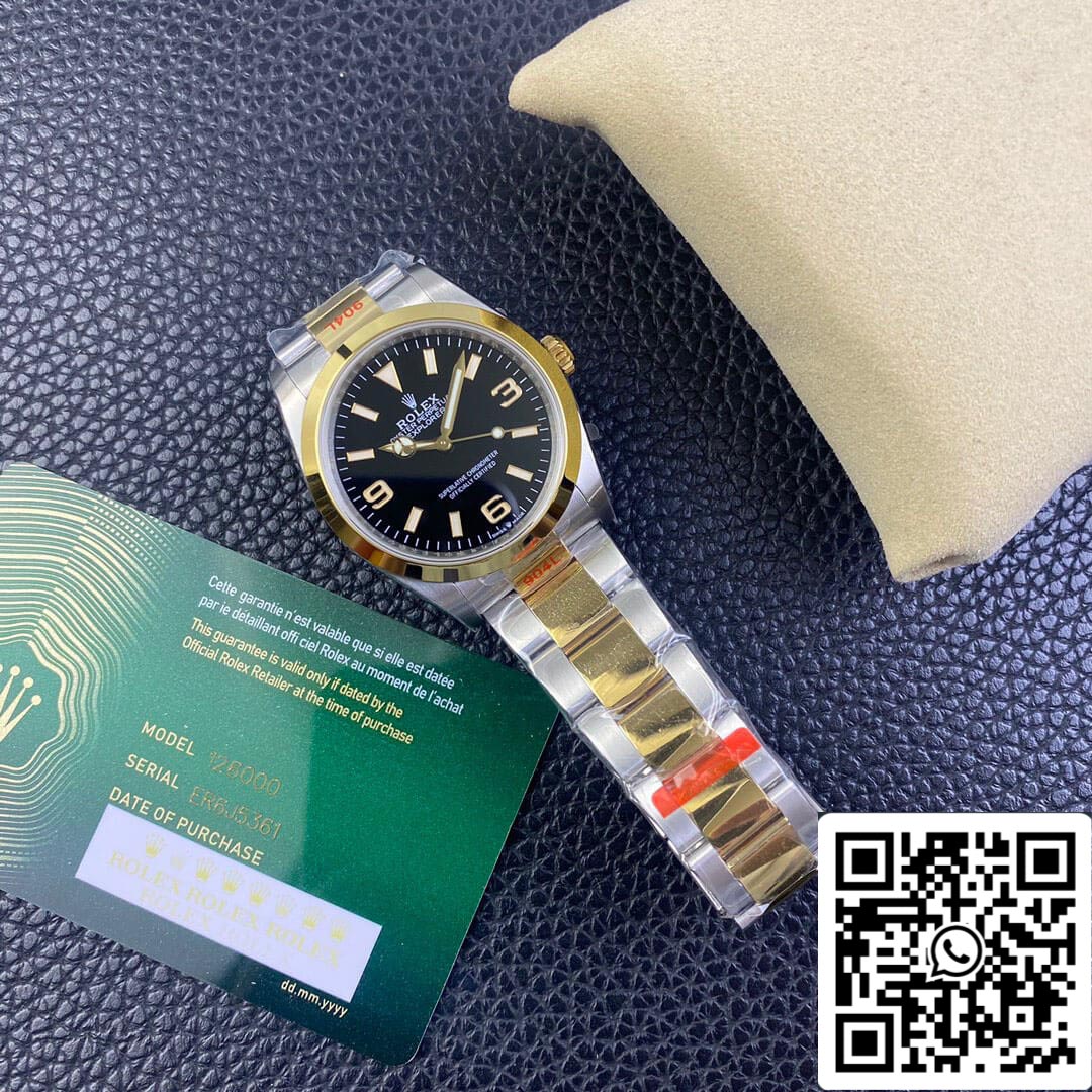 Rolex Explorer M124273-0001 1:1 Best Edition EW Factory Yellow Gold