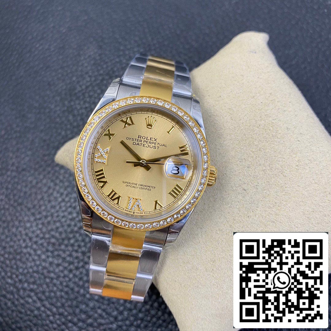 Rolex Datejust 126283 1:1 Best Edition EW Factory Yellow Gold