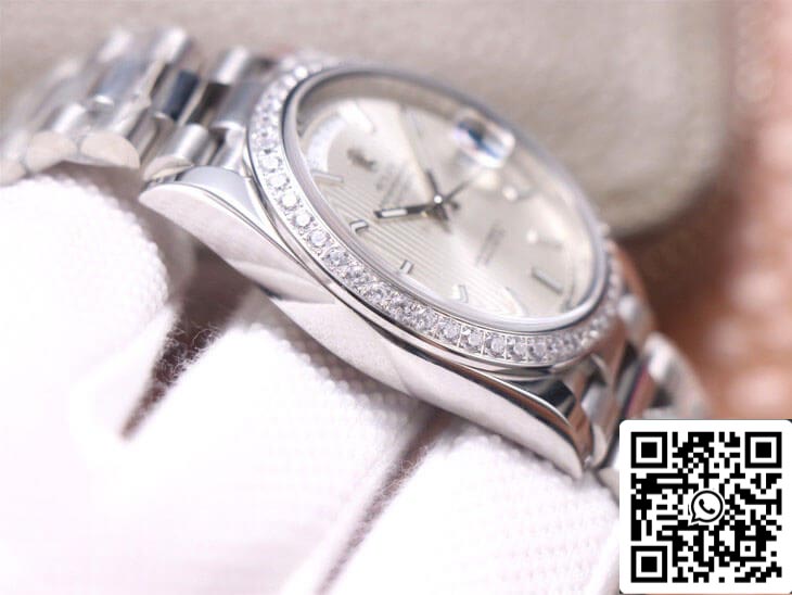 Rolex Day Date M228349RBR-0007 1:1 Best Edition EW Factory 18ct White Gold