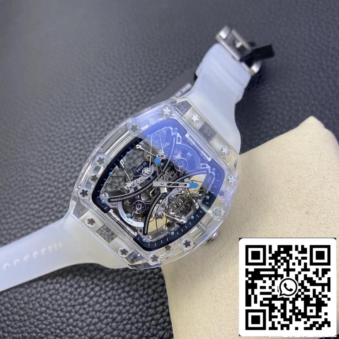 Richard Mille RM053-02 1:1 Best Edition RM Factory Transparentes Tourbillon-Skelettzifferblatt