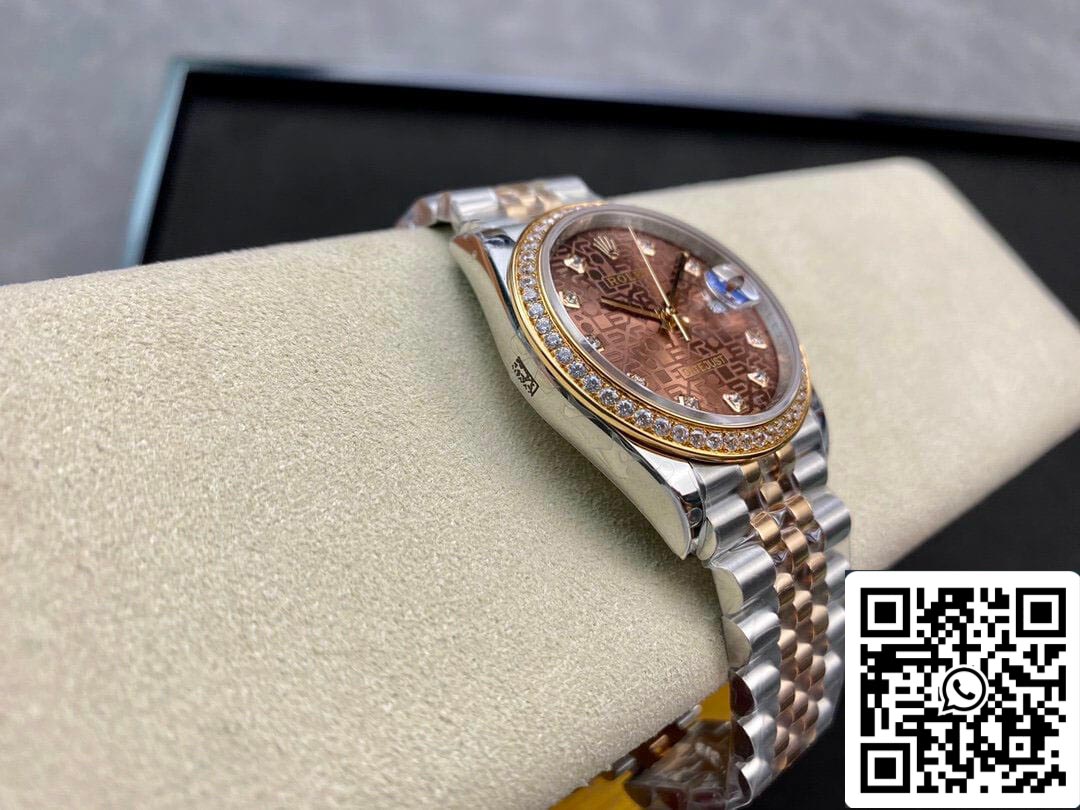 Rolex Datejust M126281RBR-0013 1:1 Meilleure édition BP Factory Cadran marron