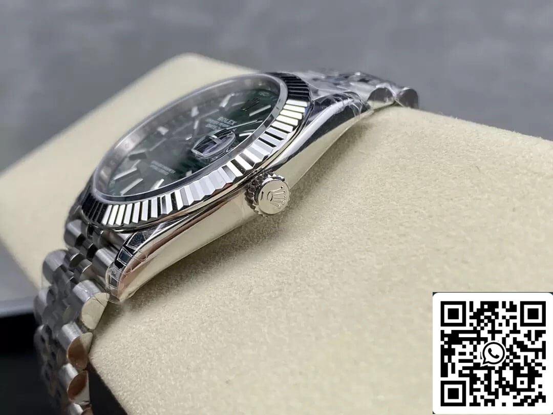 Rolex Datejust M126334-0030 41MM 1:1 Meilleure édition VS Cadran vert d'usine